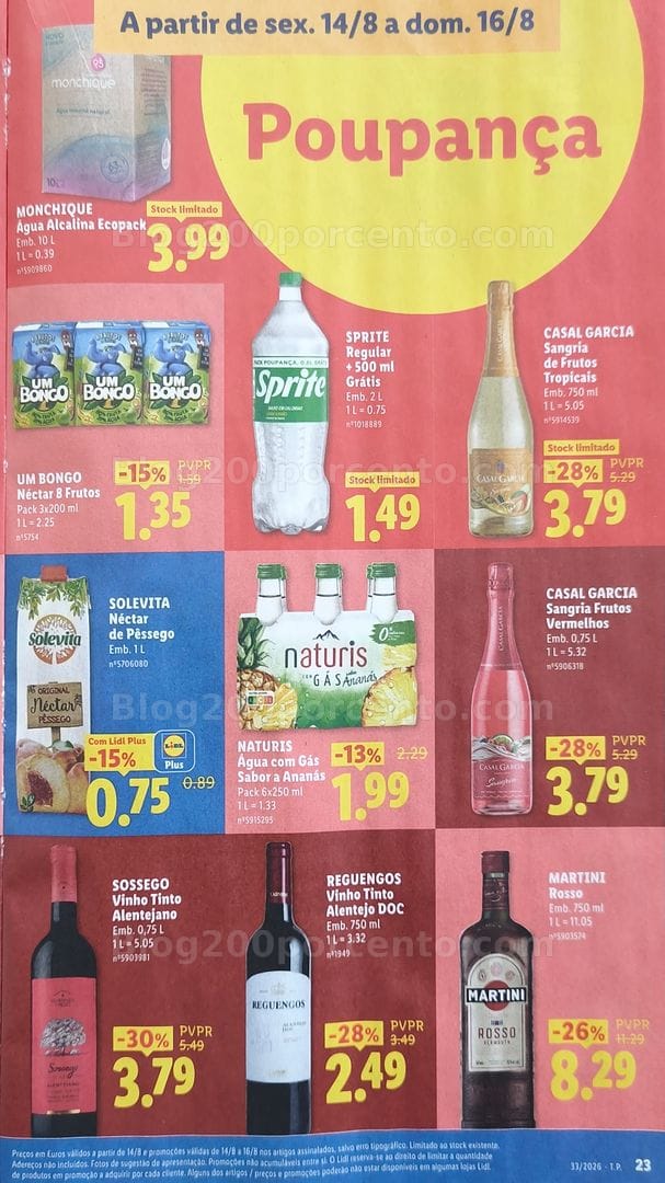 Antevisão Folheto LIDL Promoções de 10 a 16 agosto - Edição Loja