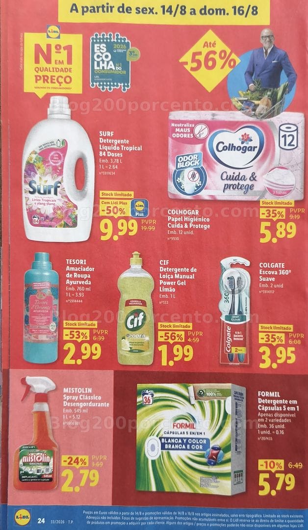 Antevisão Folheto LIDL Promoções de 10 a 16 agosto - Edição Loja