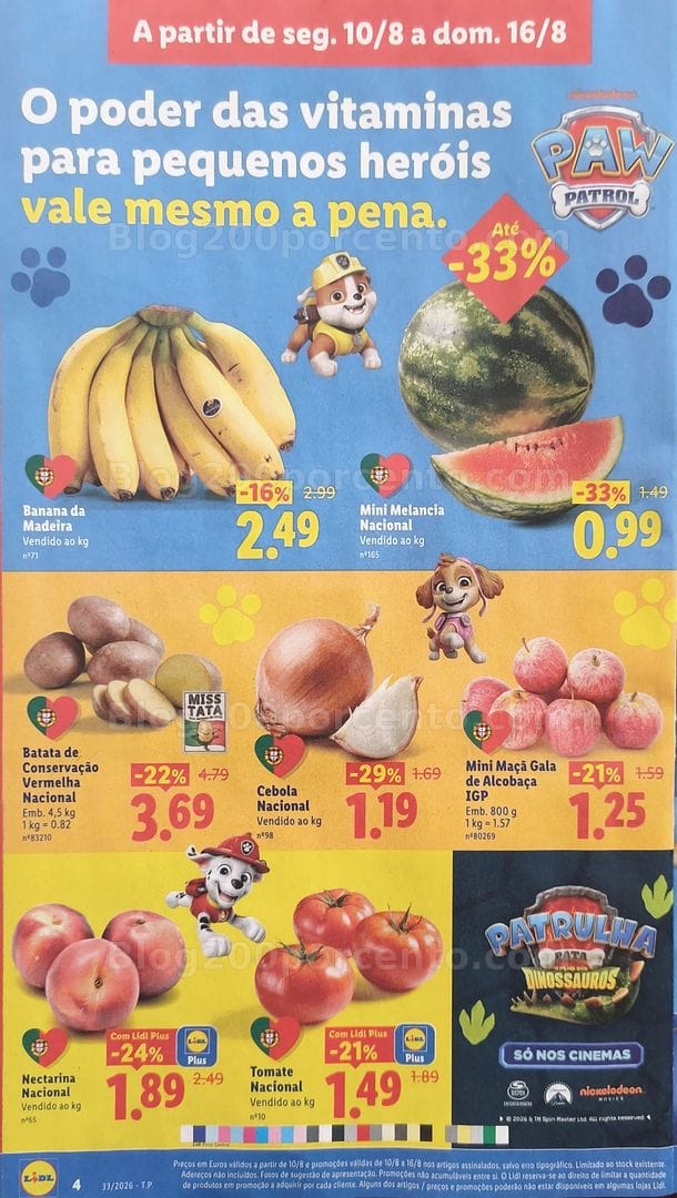 Antevisão Folheto LIDL Promoções de 10 a 16 agosto - Edição Loja