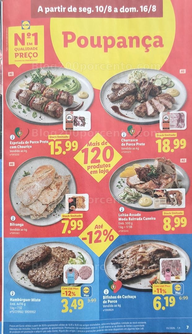 Antevisão Folheto LIDL Promoções de 10 a 16 agosto - Edição Loja