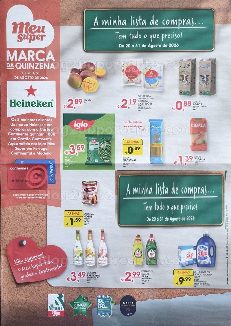 Antevisão Folheto MEU SUPER Promoções de 20 a 31 agosto