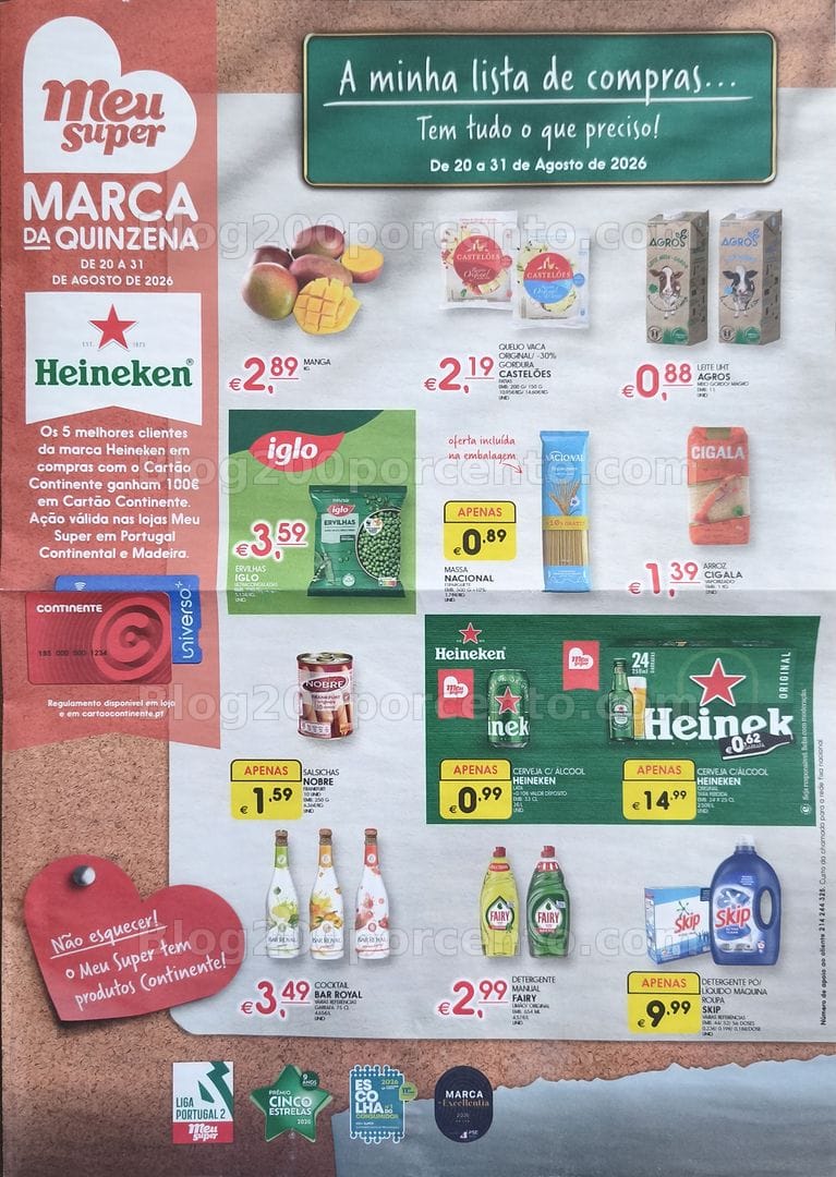Antevisão Folheto MEU SUPER Promoções de 20 a 31 agosto