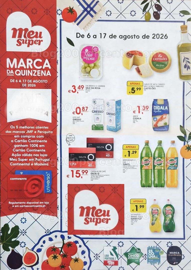 Antevisão Folheto MEU SUPER Promoções de 6 a 17 agosto