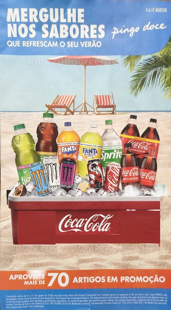 Antevisão Folheto PINGO DOCE Especial Bebidas Verão Promoções de 4 a 17 agosto