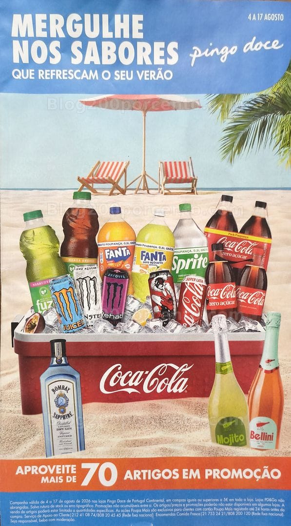Antevisão Folheto PINGO DOCE Especial Bebidas Verão Promoções de 4 a 17 agosto