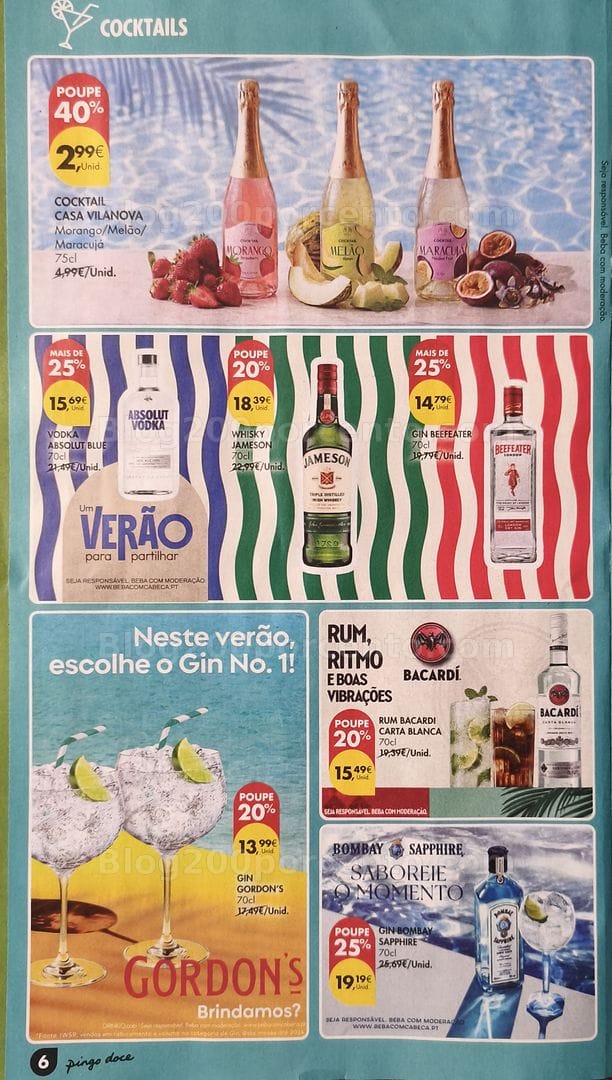 Antevisão Folheto PINGO DOCE Especial Bebidas Verão Promoções de 4 a 17 agosto