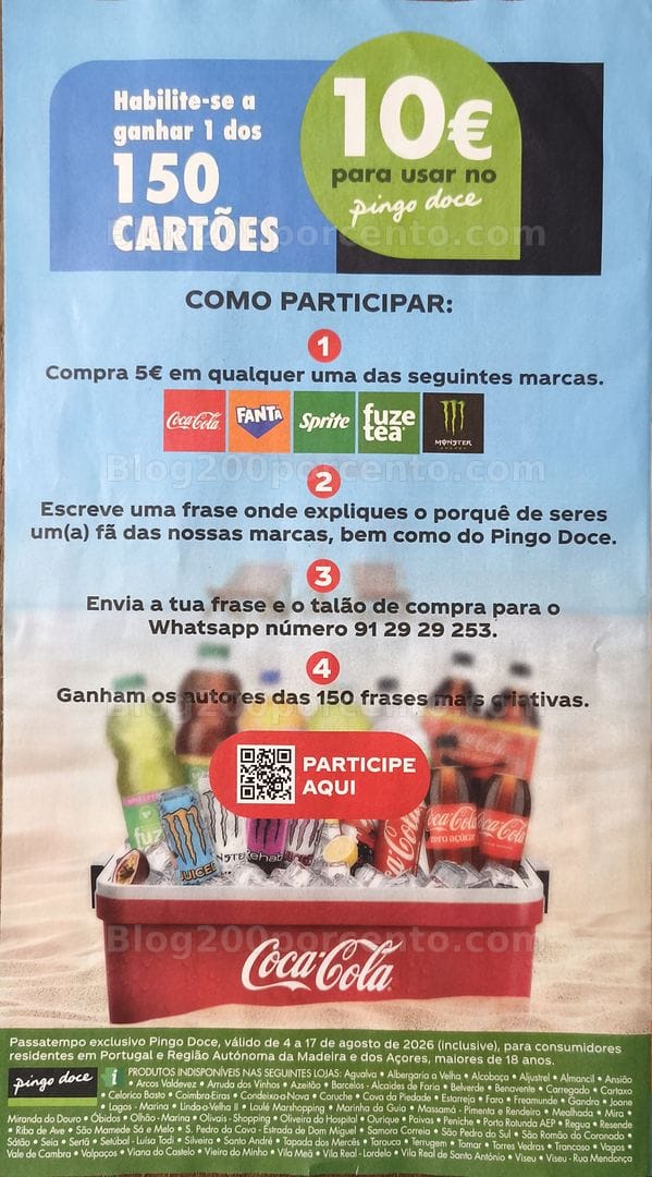 Antevisão Folheto PINGO DOCE Especial Bebidas Verão Promoções de 4 a 17 agosto
