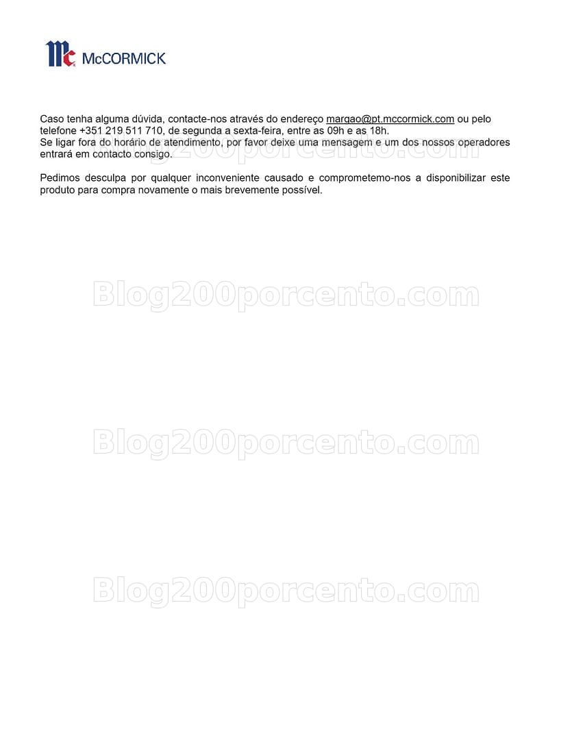 ALERTA - Recolha de Produto MARGÃO por presença de pesticida interdito na UE