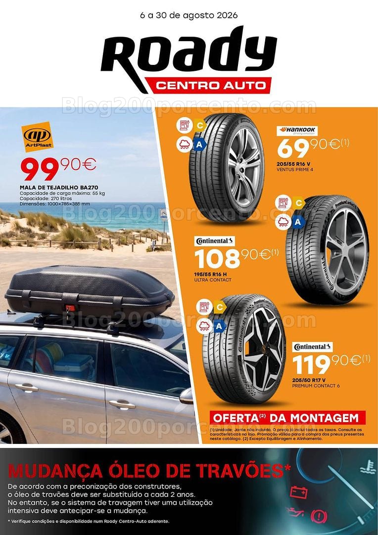Antevisão Folheto ROADY Promoções de 6 a 30 agosto
