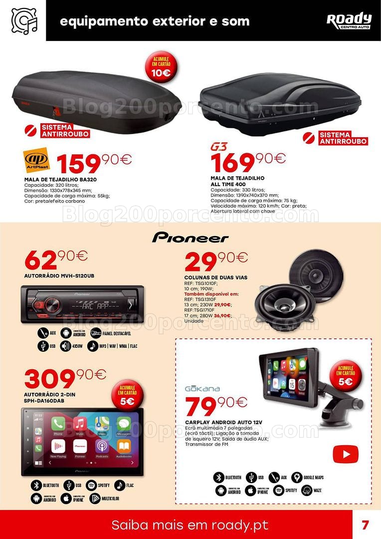 Antevisão Folheto ROADY Promoções de 6 a 30 agosto