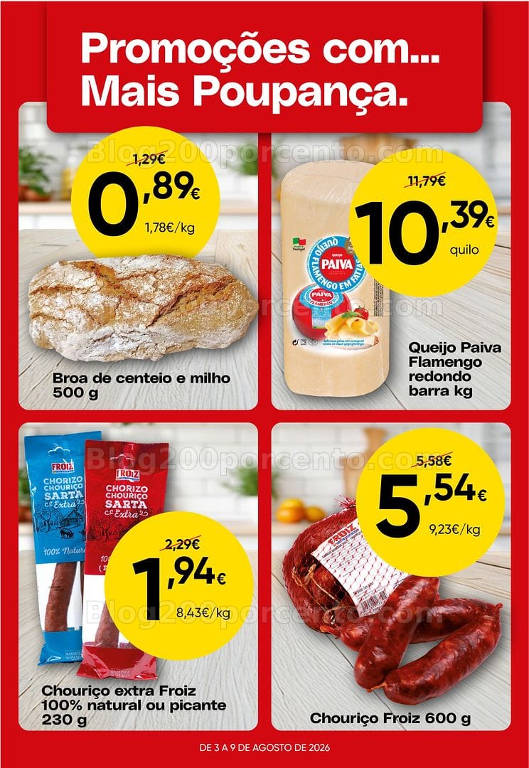 Antevisão Folheto SPAR Promoções de 3 a 9 agosto