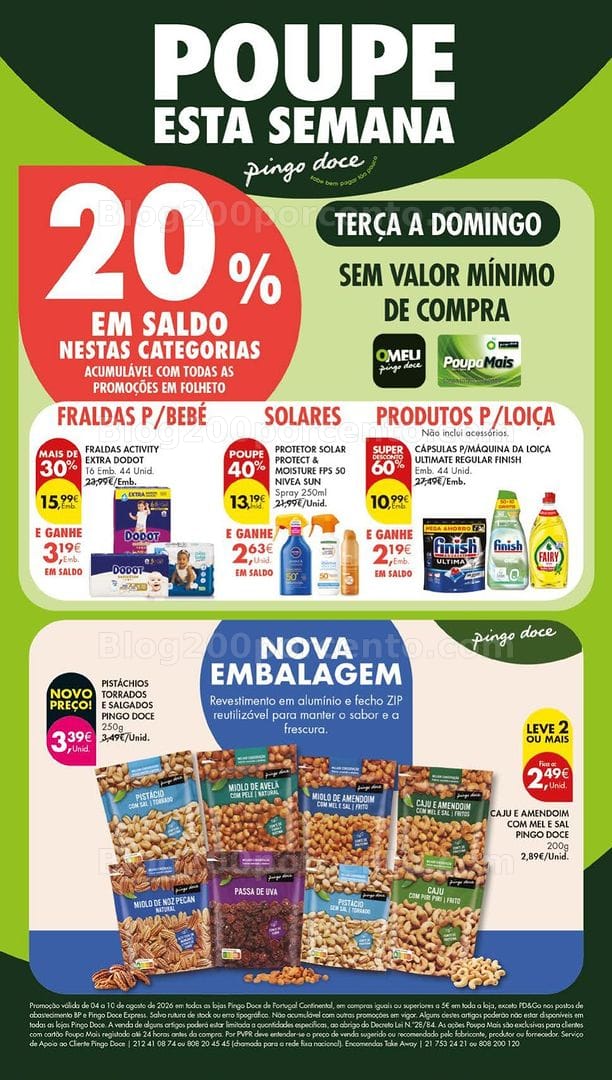 Antevisão Folheto PINGO DOCE Lojas Grandes Promoções de 4 a 10 agosto