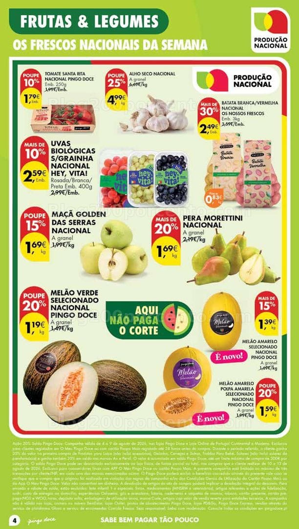 Antevisão Folheto PINGO DOCE Madeira Promoções de 4 a 10 agosto