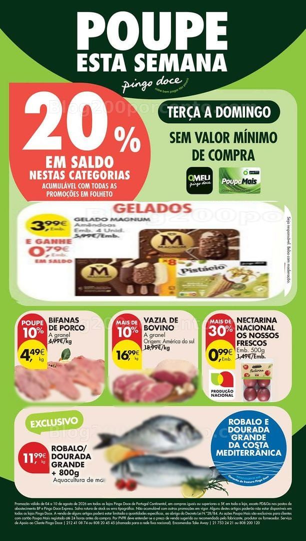 Antevisão Folheto PINGO DOCE Promoções de 4 a 10 agosto - Edição Digital