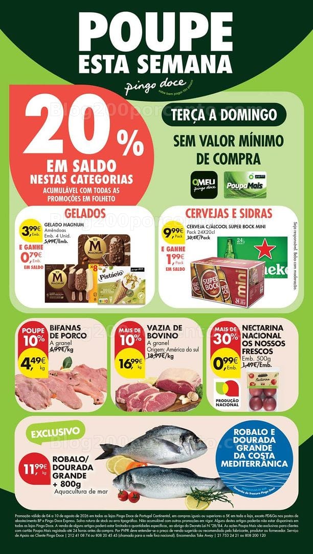 Antevisão Folheto PINGO DOCE Lojas Pequenas Promoções de 4 a 10 agosto