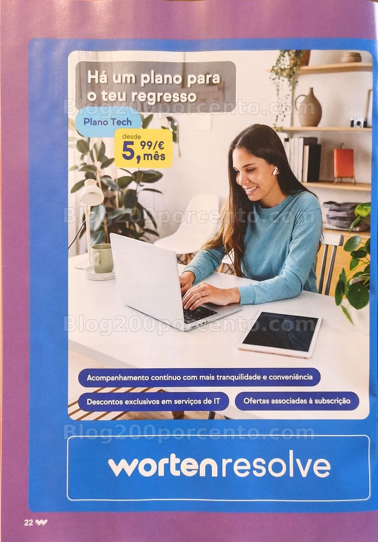 Antevisão Folheto WORTEN Catálogo Regresso às Aulas Promoções de 19 agosto a 21 setembro