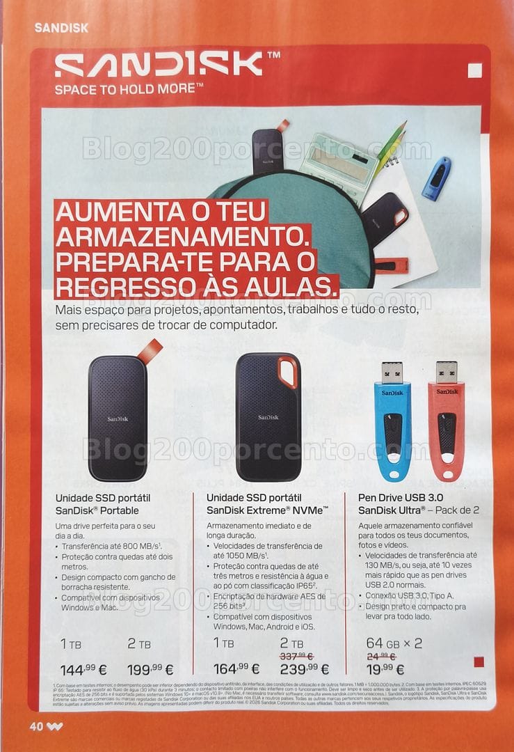Antevisão Folheto WORTEN Catálogo Regresso às Aulas Promoções de 19 agosto a 21 setembro