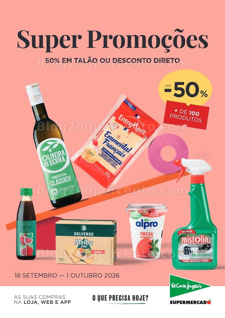 Antevisão Folheto EL CORTE INGLÉS Promoções de 18 setembro a 1 outubro