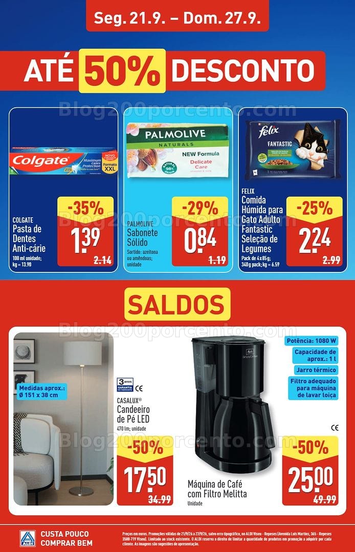 Antevisão Folheto ALDI Aberturas Promoções até 27 setembro - Viseu