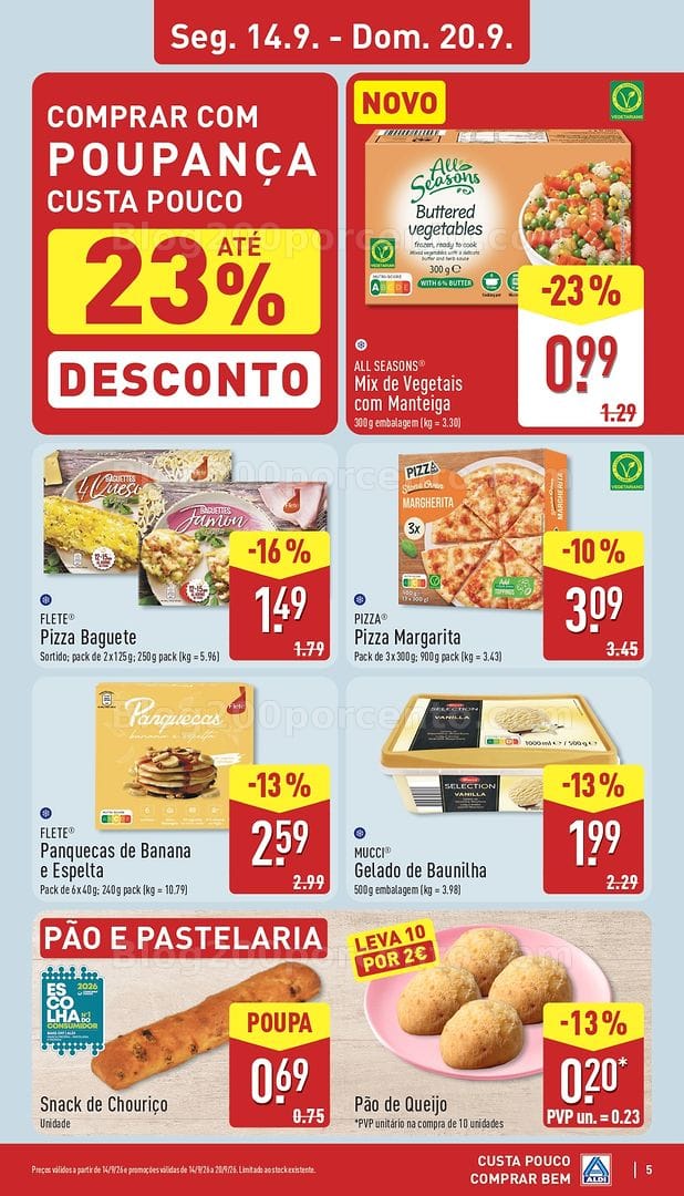 Antevisão Folheto ALDI Promoções de 14 a 20 setembro