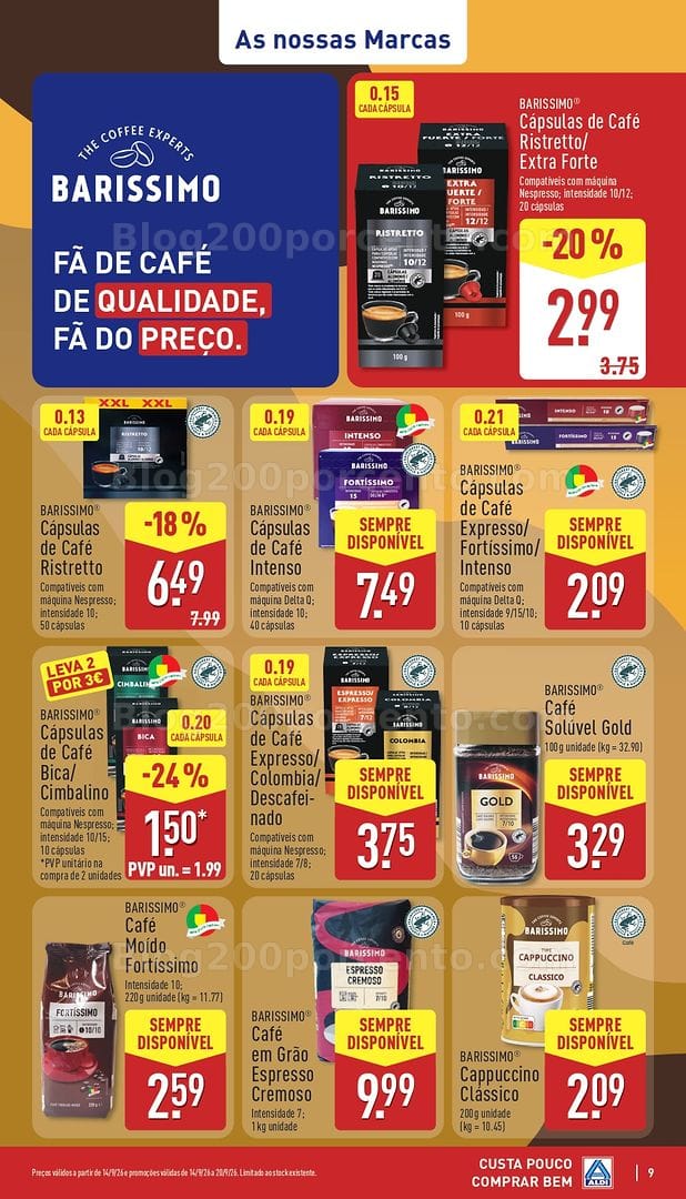 Antevisão Folheto ALDI Promoções de 14 a 20 setembro
