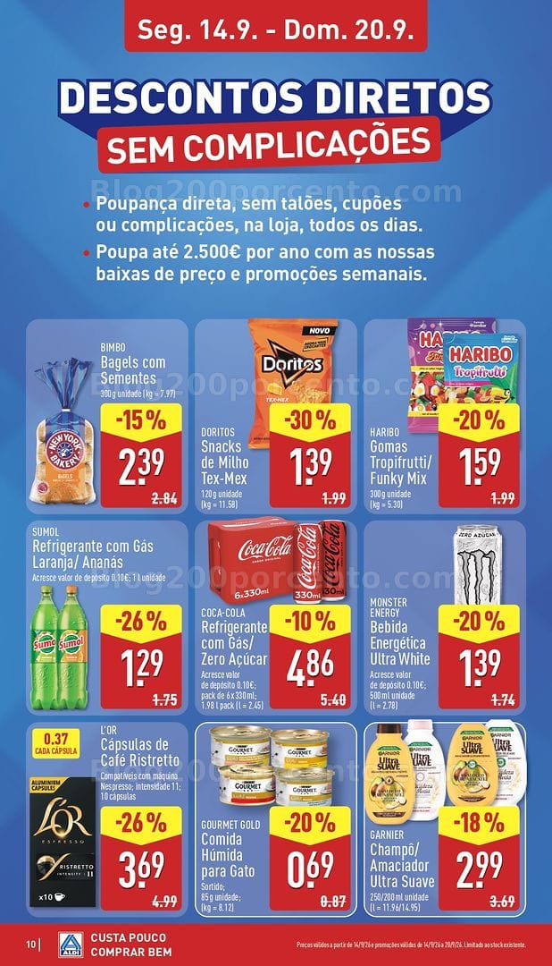 Antevisão Folheto ALDI Promoções de 14 a 20 setembro