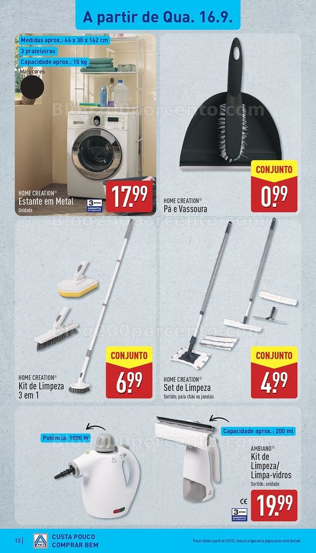 Antevisão Folheto ALDI Bazar Promoções de 16 a 20 setembro