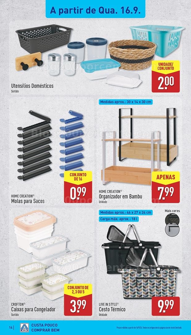 Antevisão Folheto ALDI Promoções de 14 a 20 setembro
