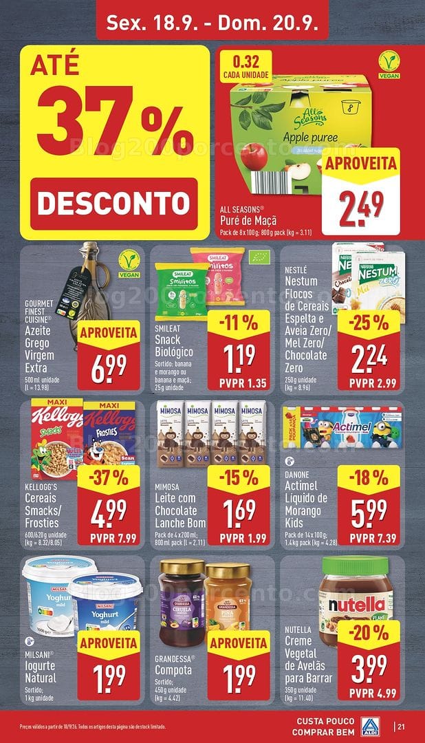 Antevisão Folheto ALDI Promoções de 14 a 20 setembro