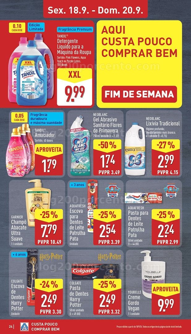 Antevisão Folheto ALDI Promoções de 14 a 20 setembro