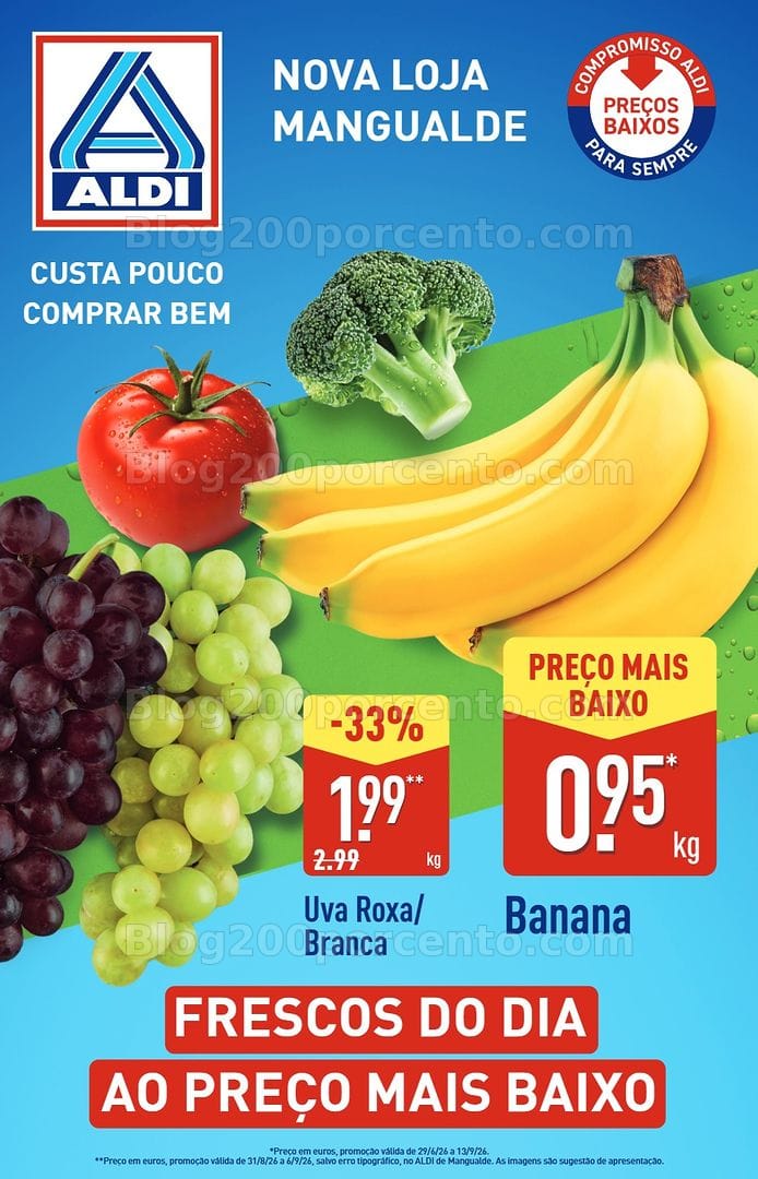 Antevisão Folheto ALDI Abertura Mangualde Promoções até 6 setembro