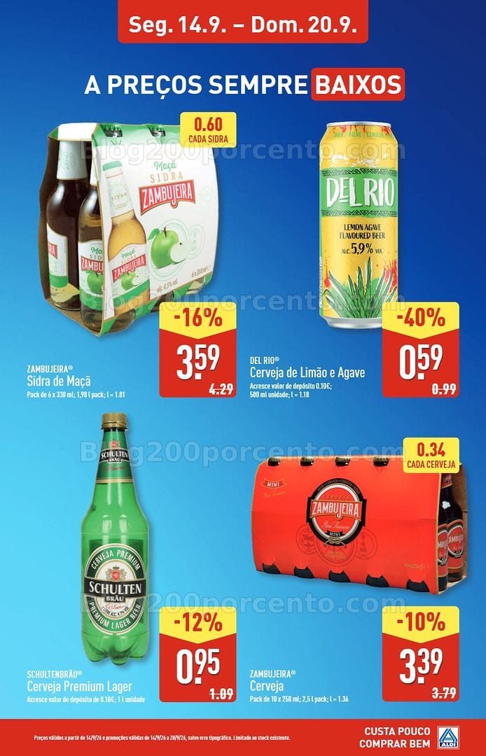 Antevisão Folheto ALDI Aberturas Promoções de 14 a 20 setembro