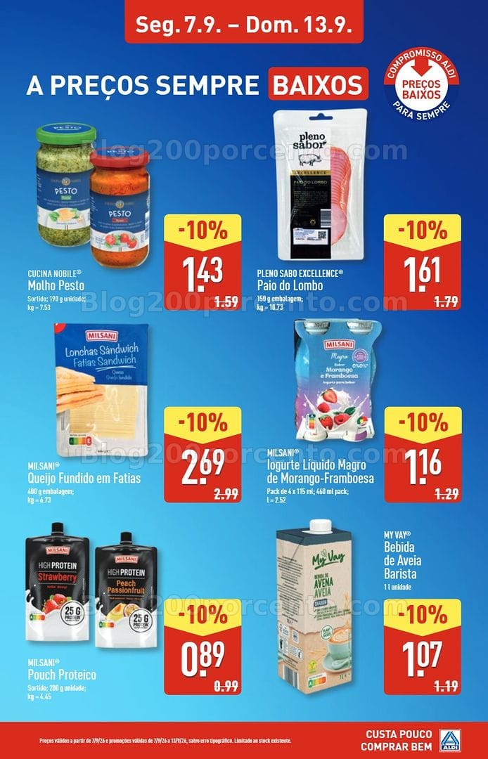Antevisão Folheto ALDI Saldos Abertura Mangualde Promoções até 13 setembro