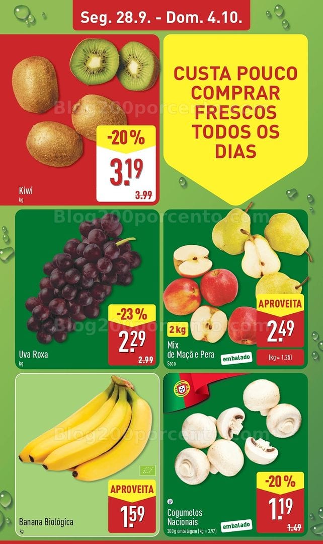 Antevisão Folheto ALDI Promoções de 28 setembro a 4 outubro