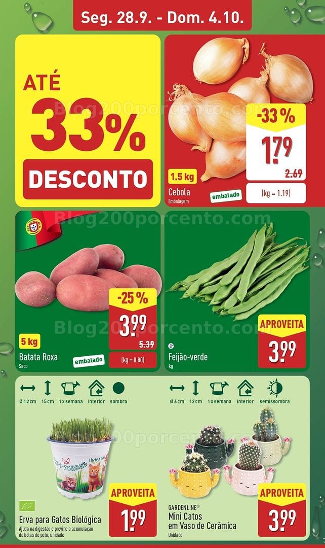 Antevisão Folheto ALDI Promoções de 28 setembro a 4 outubro