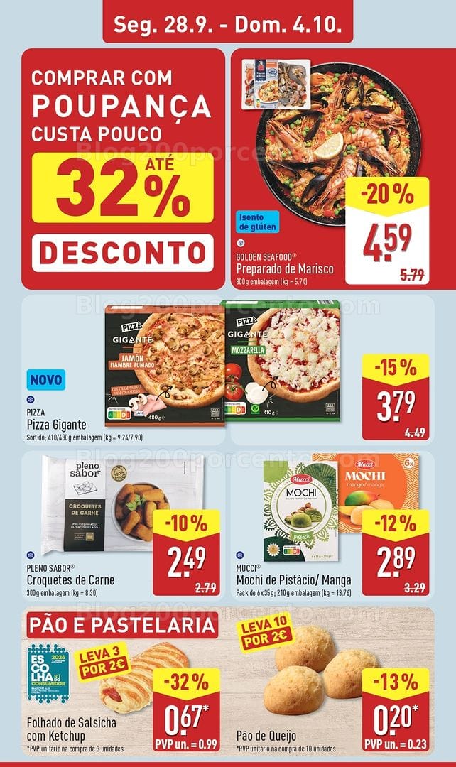 Antevisão Folheto ALDI Promoções de 28 setembro a 4 outubro
