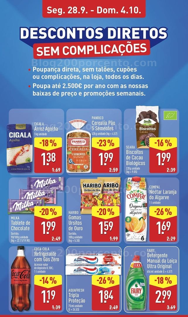 Antevisão Folheto ALDI Promoções de 28 setembro a 4 outubro