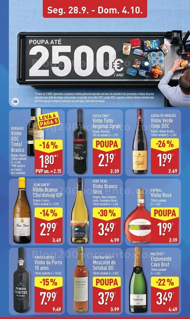 Antevisão Folheto ALDI Promoções de 28 setembro a 4 outubro