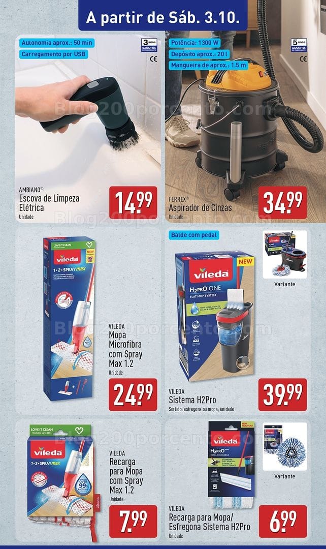 Antevisão Folheto ALDI Bazar Promoções de 3 a 4 outubro