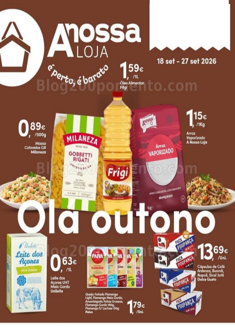 Antevisão Folheto A NOSSA LOJA Promoções de 18 a 27 setembro