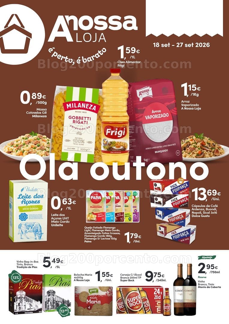 Antevisão Folheto A NOSSA LOJA Promoções de 18 a 27 setembro