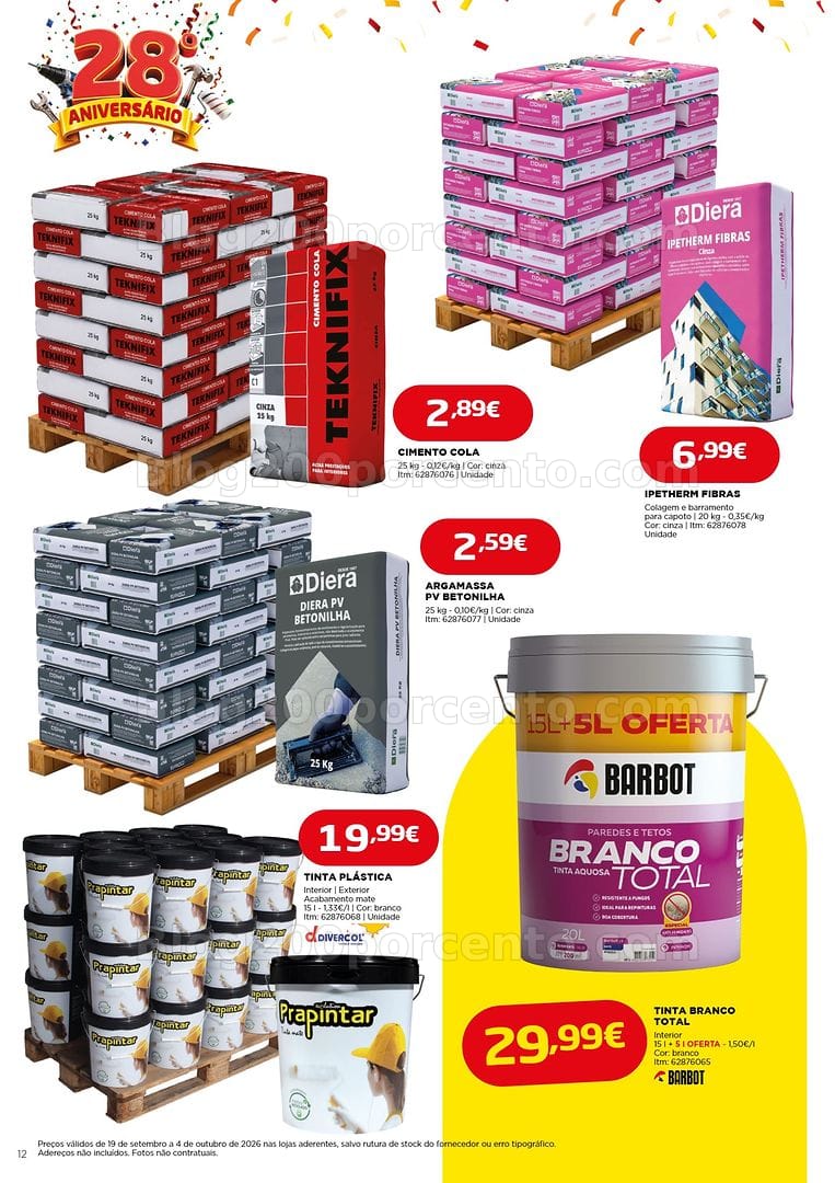 Antevisão Folheto BRICOMARCHÉ Promoções de 19 setembro a 4 outubro
