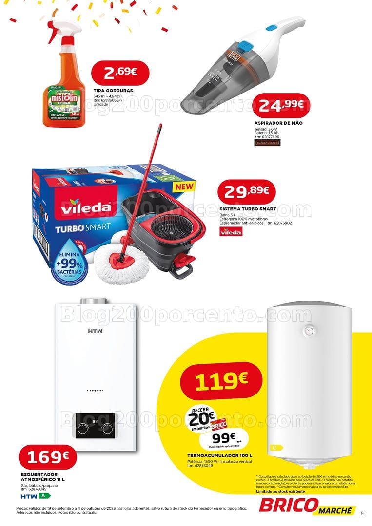 Antevisão Folheto BRICOMARCHÉ Promoções de 19 setembro a 4 outubro
