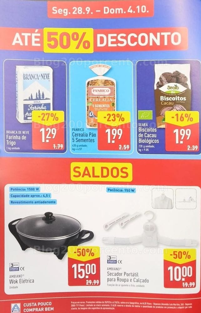 Antevisão Folheto ALDI Aberturas Promoções de 28 setembro a 4 outubro - Viseu