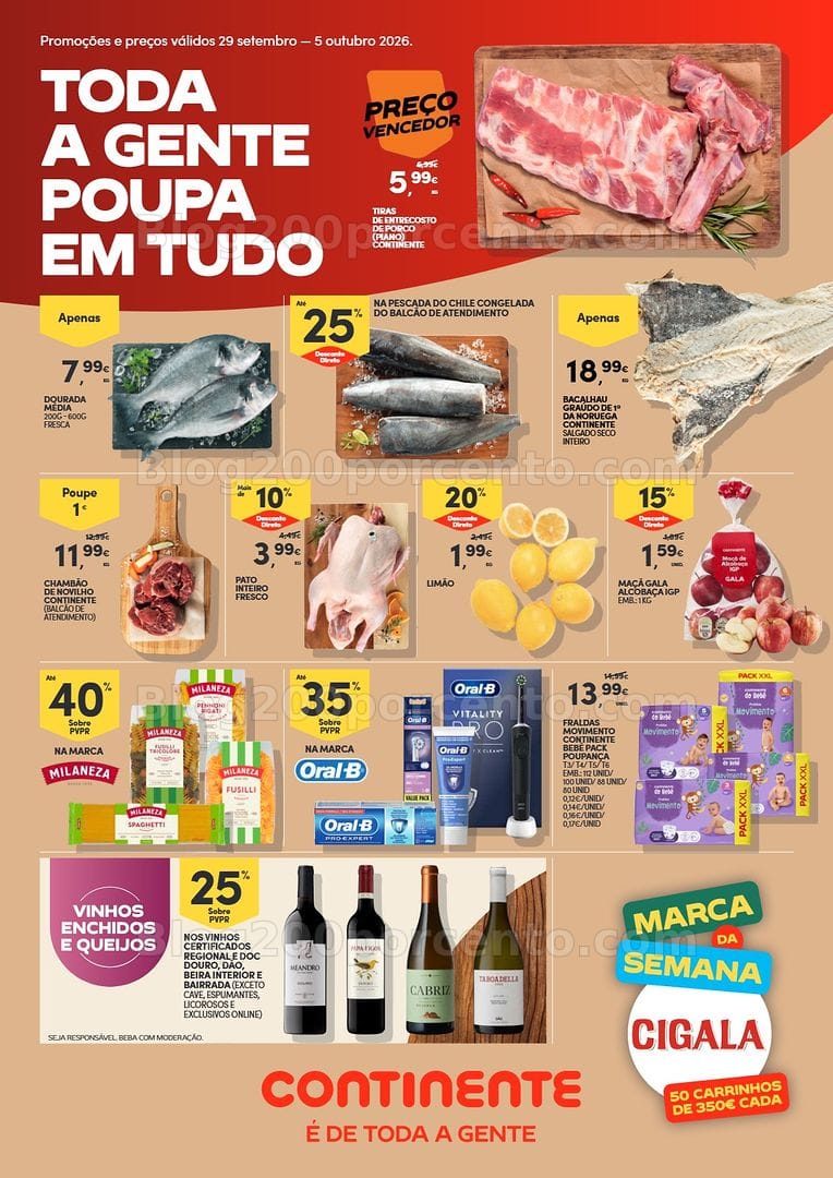 Antevisão Folheto CONTINENTE Promoções de 29 setembro a 5 outubro