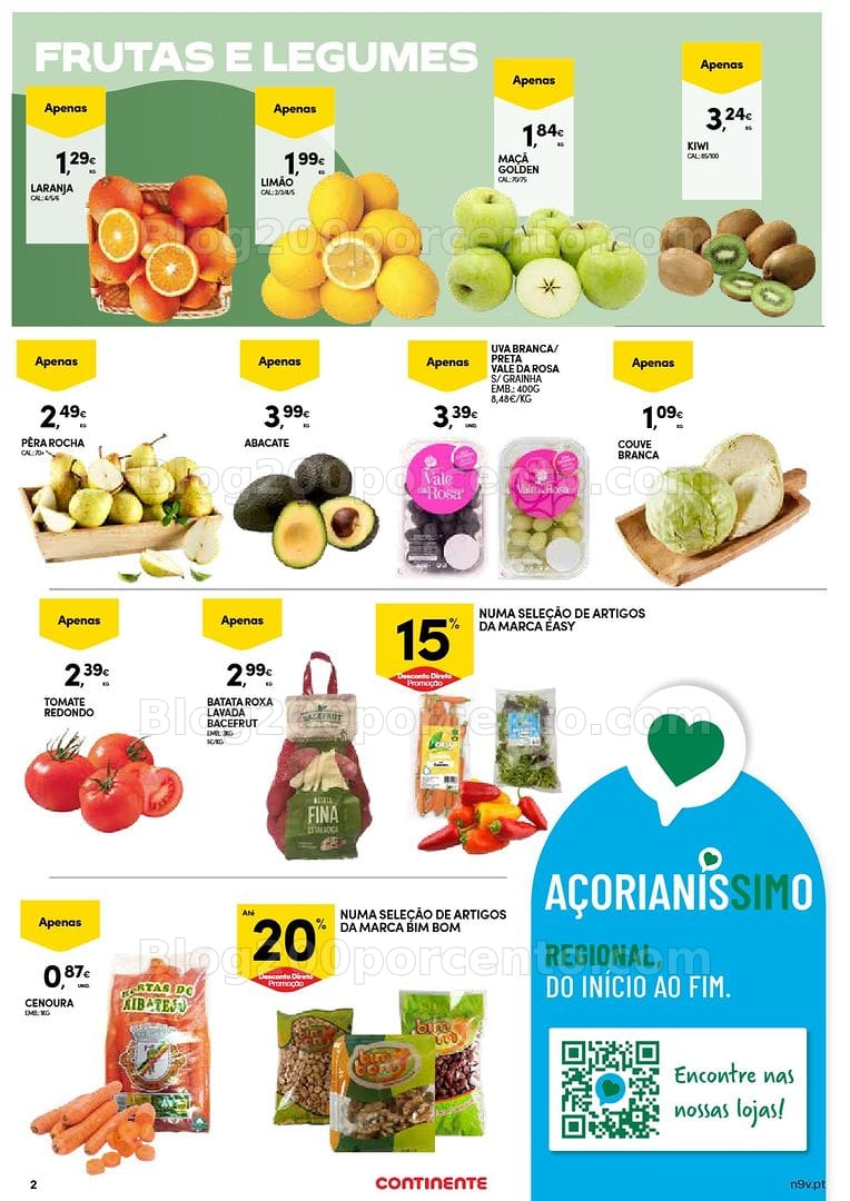 Antevisão Folheto CONTINENTE Açores Promoções de 3 a 16 setembro