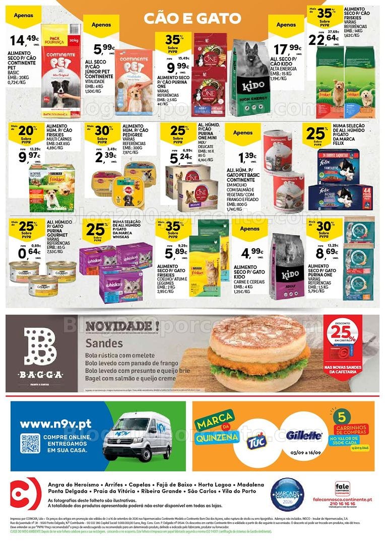 Antevisão Folheto CONTINENTE Açores Promoções de 3 a 16 setembro