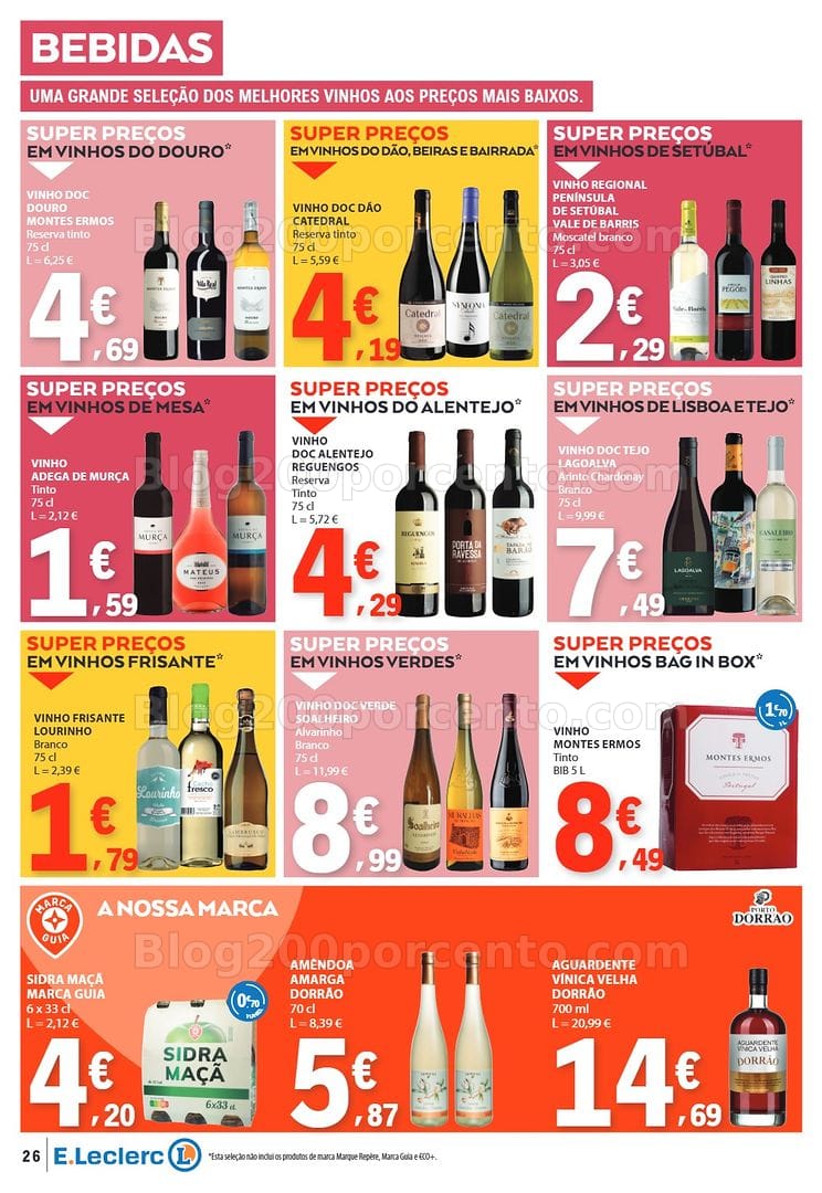 Antevisão Folheto E-LECLERC Promoções de 3 a 9 setembro