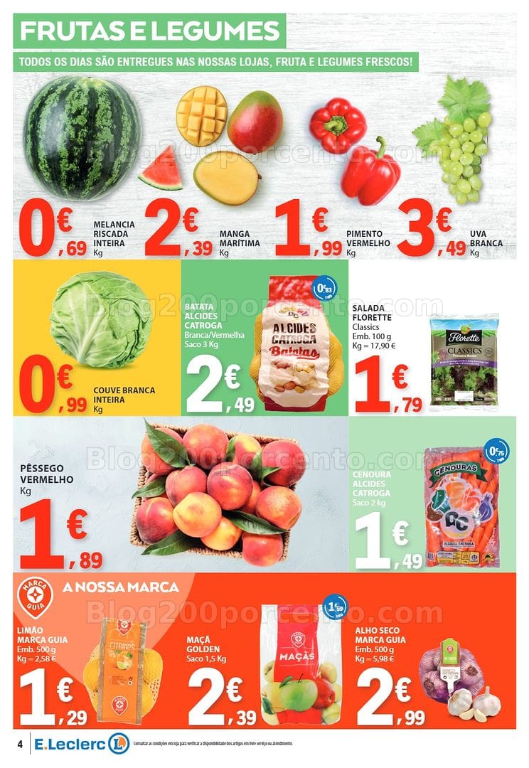 Antevisão Folheto E-LECLERC Promoções de 3 a 9 setembro