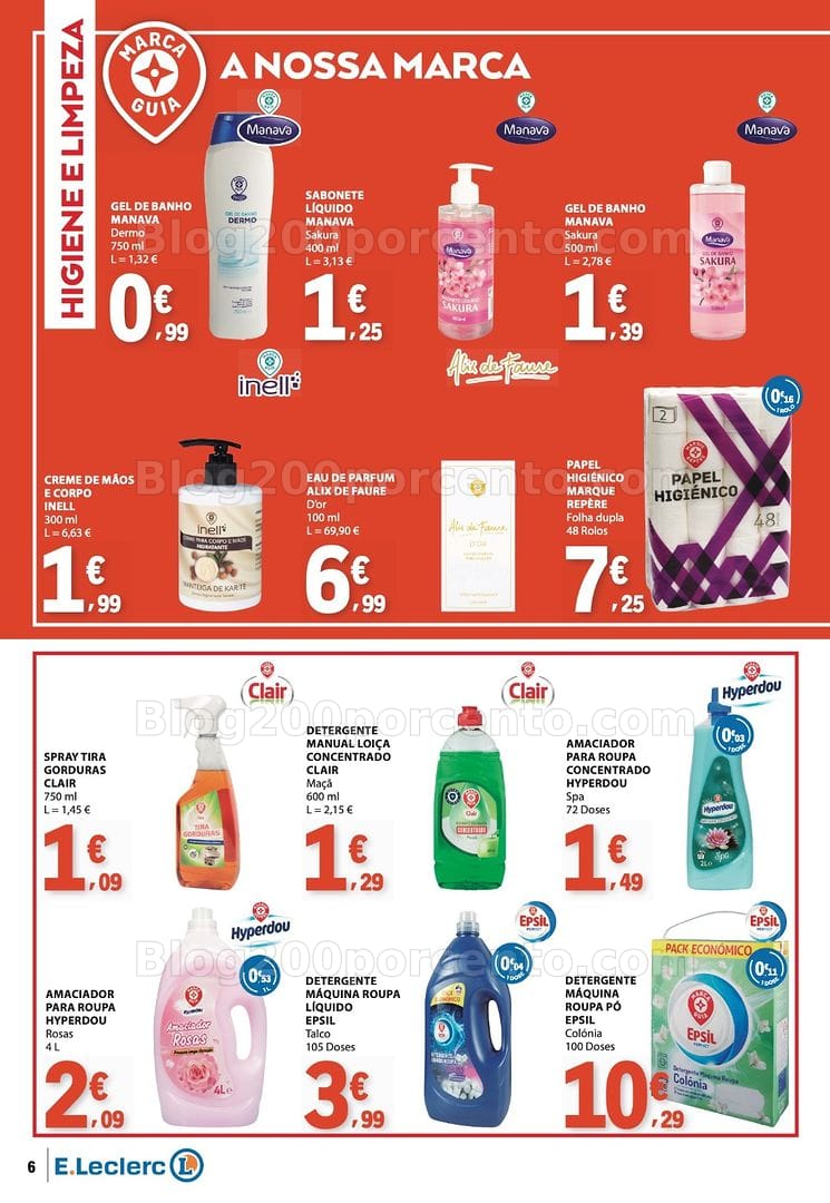 Antevisão Folheto E-LECLERC Especial Marcas Próprias Promoções de 8 a 20 setembro